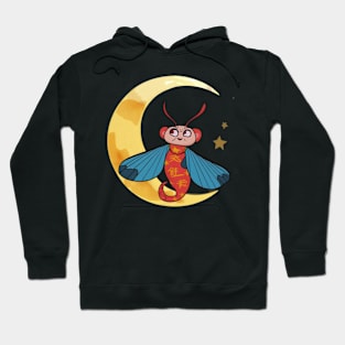 Chinese Moon Moth Hoodie